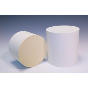 Buy cheap Oval Honeycomb Ceramic Carrier White For Exhaust Gas Purification product