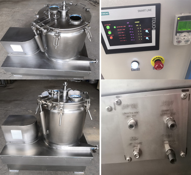 CBD Oil Extraction Industrial Basket Centrifuge Cannabis Drying Machine With Filter Bag