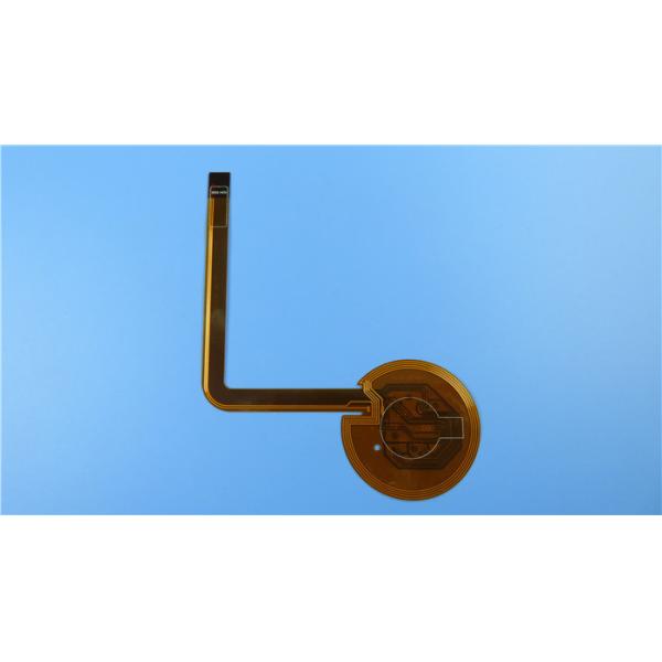 Flexible PCB Built on Polyimide With Wire Coil Pattern and Immersion Gold for Digital Camera