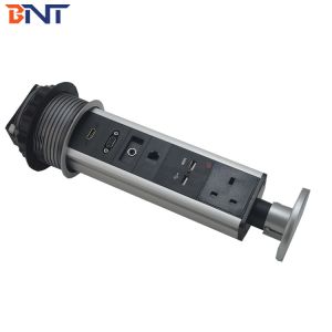 multiple function universal electrical plug socket for meeting table
