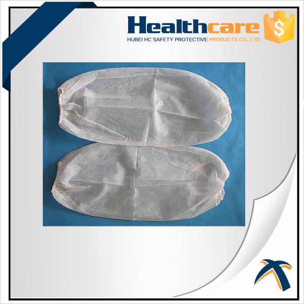 Quality PP Coated PE Disposable Protective Sleeves Plastic Arm Sleeves With Elastic for sale