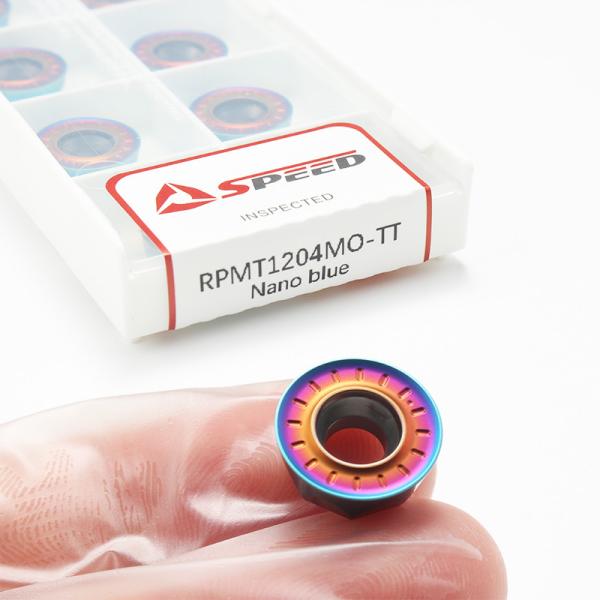 RPMT1204 RPMT10T3 RPMT1003 RPMT Nano Blue Carbide Round Milling Inserts for Steel