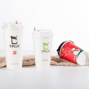 Buy cheap Beverage Drinking Single Wall Paper Cups 16oz Boba Tea Shops Restaurants product