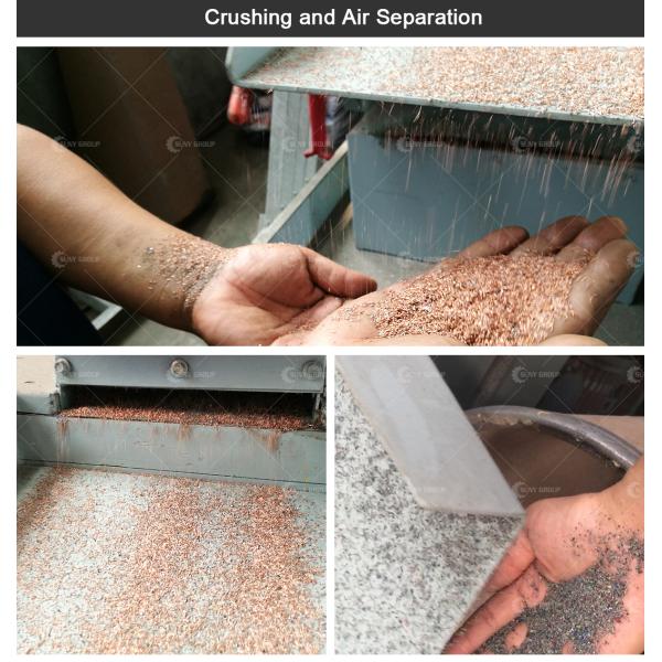 Carbon Steel Waste Electric Motor Stator Rotor Recycle Machine 1.5-5 Ton/day Capacity