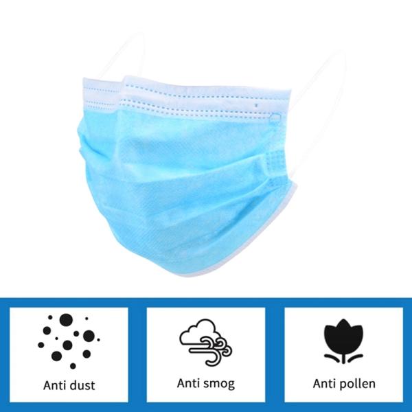 Anti Pollution Disposable Dust Masks 4 Layer Face Mask With Ear Loop