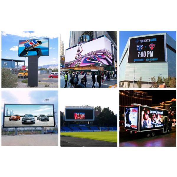 P10 Outdoor Full Color Waterproof Stadium LED Display 10mm Pixel IP65