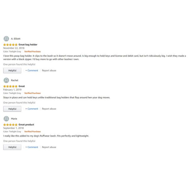 Cushy Dog Waste Pickup Bag Dispenser for Leash