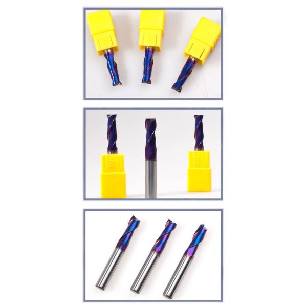 NaNo Blue Coating HRC63 4Flute 10 x 75 Square Solid Carbide End Mill Cutter for stainless steel milling