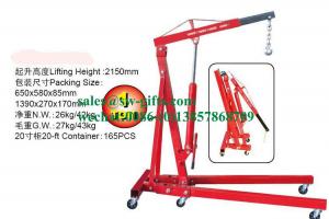 China Folding Manual Hydraulic Cherry Picker Engine Crane Shop Press Hoist Lift 0.5T-3T on sale