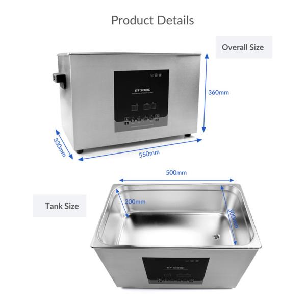 27l Ultrasonic Denture Cleaner Laboratory With Degassing Option