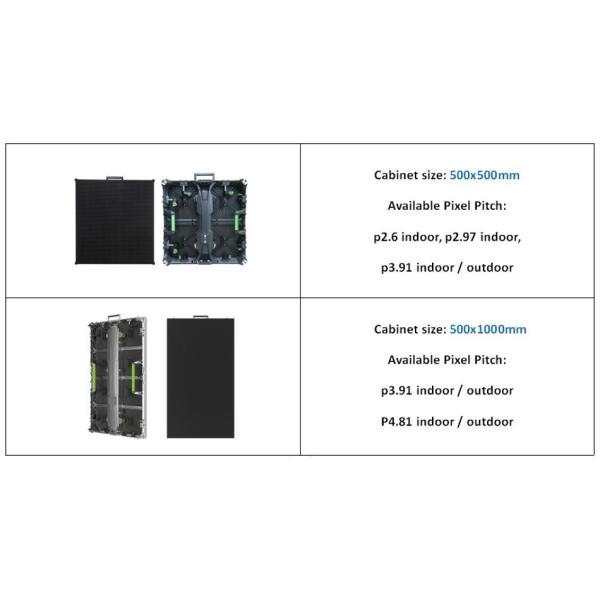 250x250mm Module Stage Rental LED Screen P3.91 High Definition 2 Years Warranty