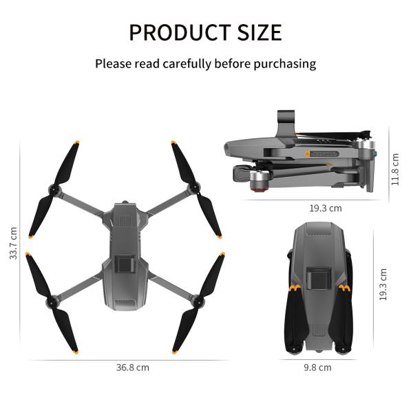 3km Range S808 Drone With 8k Camera 5g Wifi 3 Axis Eis Gps Long Distance 3km Brushless Motor Foldable Quadcopter Drones