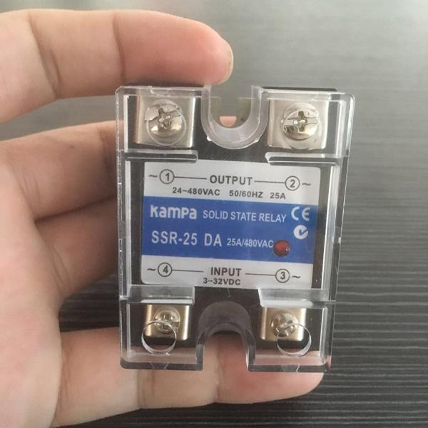 DC To AC 25A SSR (SSR-25DA) / Solid State Relay Single Phase SSR 25A Input 3-32VDC control Output 24-480VAC Relay(SSR-DA)