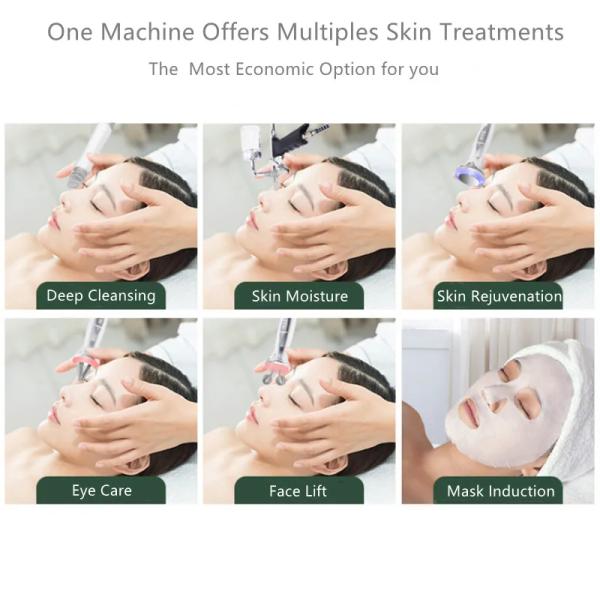 10-in-1 Multifunctional Facial Cleanser with Diamond Peeling Blackhead Removal Dermabrasion Skin Tightening and Whitenin