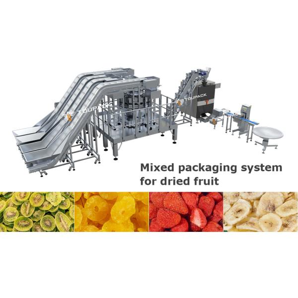 Mixed Packaging System Dried Fruit Vffs Packaging Machine Snack Food Multihead Weigher