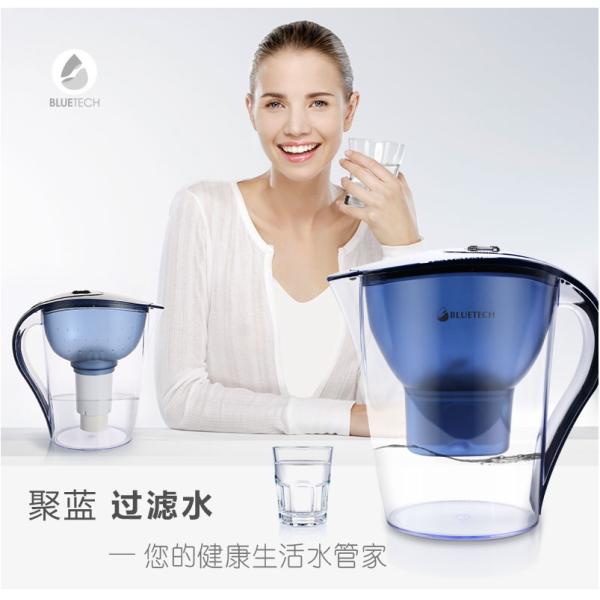 Alkaline Brita Water Purifier Pitcher Adjust PH Reduce ORP Value , Water Filter Kettle
