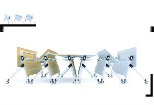 Buy cheap Folded Stackable Meeting Chairs And Desk For Seminar Room product