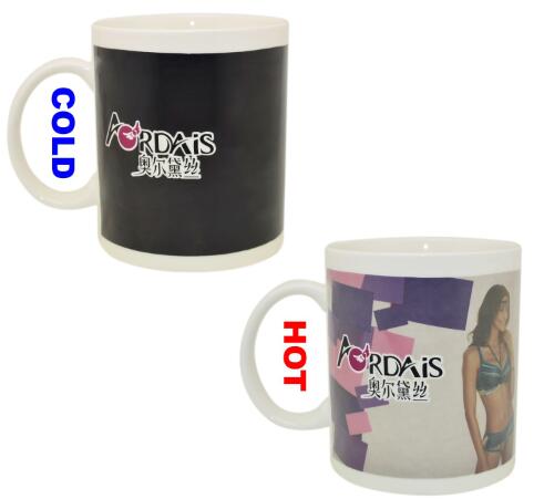 Advertising Design Heat Sensitive Coffee Mug Heat Reactive Mug