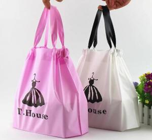 Buy cheap Cloth Packaging, Apparel Bags, Merchandise Pink and Purple Thick Plastic PVC Gift Bags Retail Clothing Shopping Bags product