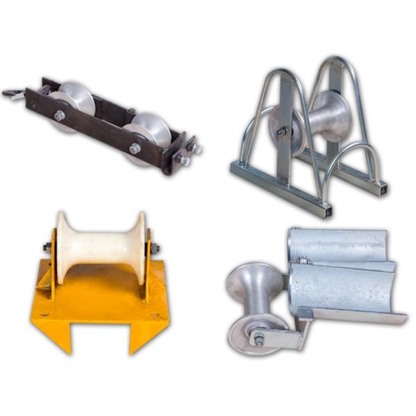 Skyward Three Purpose Stringing Cable Pulley Block / Locking Rope Pulley 20 KN Capacity