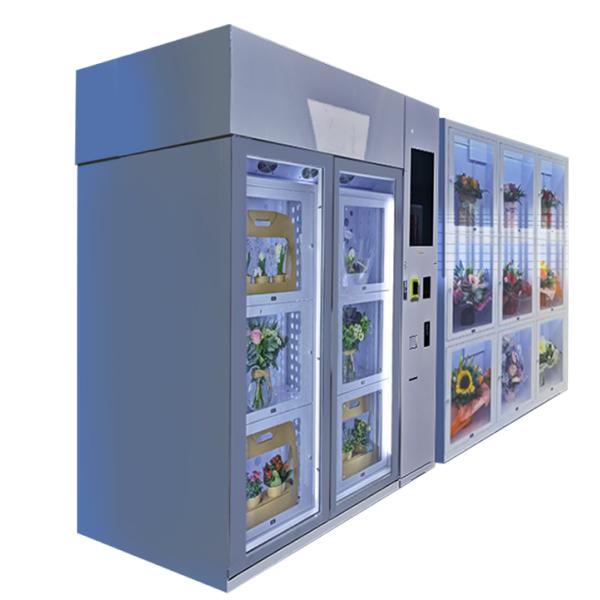 24/7 Self Service Cooling Fresh Bouquet Flower Vending Machine With Nayax Card Reader