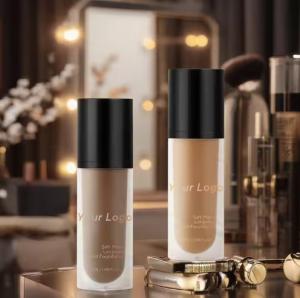 Buy cheap OEM/ODM No Logo Luxurious Private Label Colors Full Coverage Lqiuid Concealer Vegan Waterproof Long Lasting Liquid Foundation product