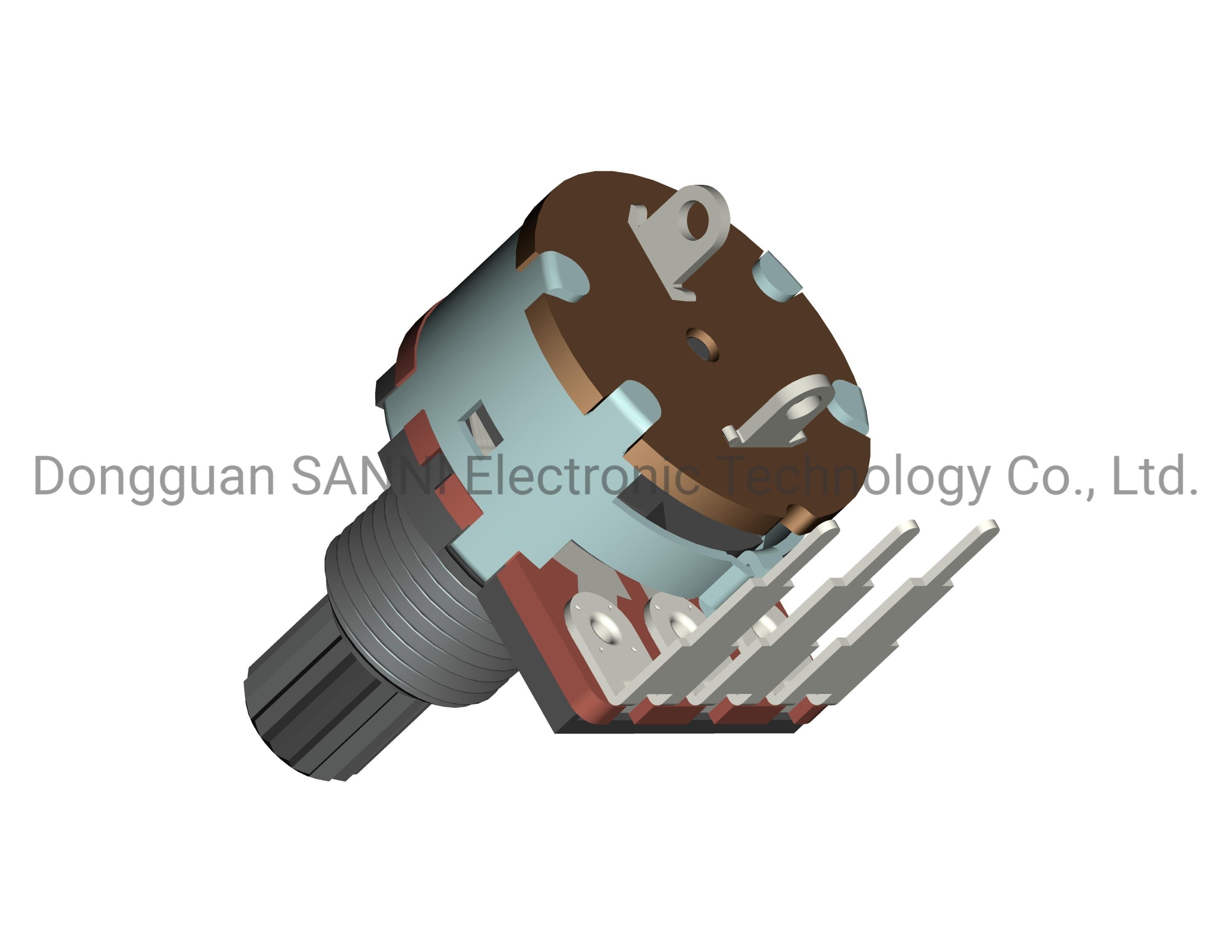 Buy cheap Horizontal Plastic Shaft Potentiometer 16mm With Rotary Switch RV16801NS product