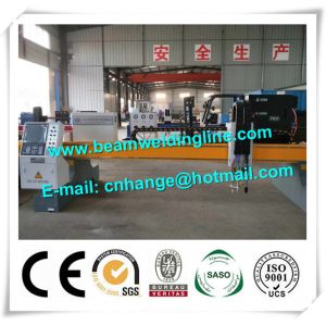 Buy cheap CNC Plasma Cutting Machine In H Beam Welding Line , Plasma Flame Cutting Machine product