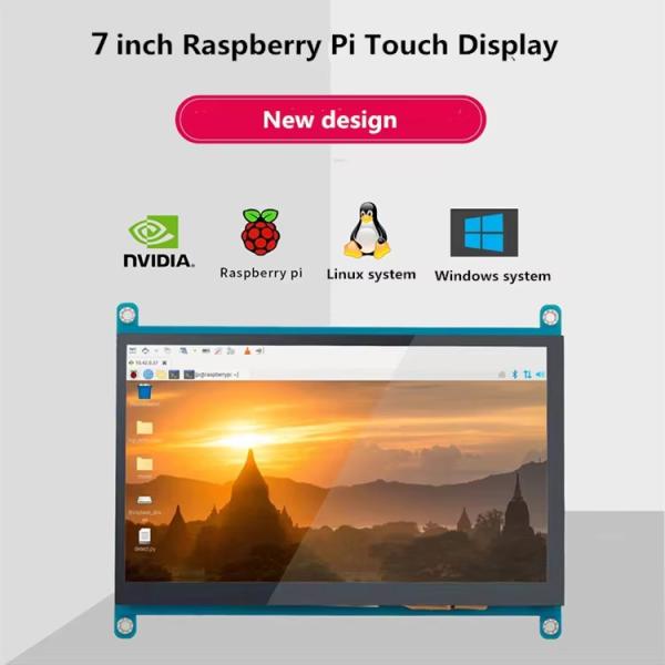 7 '' 1024x600 HDMI TFT Display 450 Cd/M2 Raspberry Pi 7 Touchscreen Display