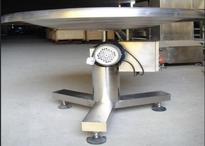 Stainless Steel Food Packing Machine Disc Feeding Table For Pouch Package