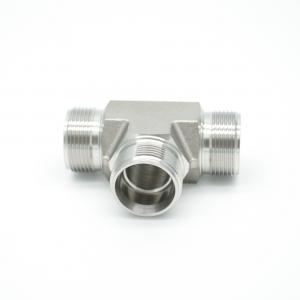 Buy cheap Brand New Stainless Steel Equal Tees Male Tube Adapters For Hydraulic Fittings product