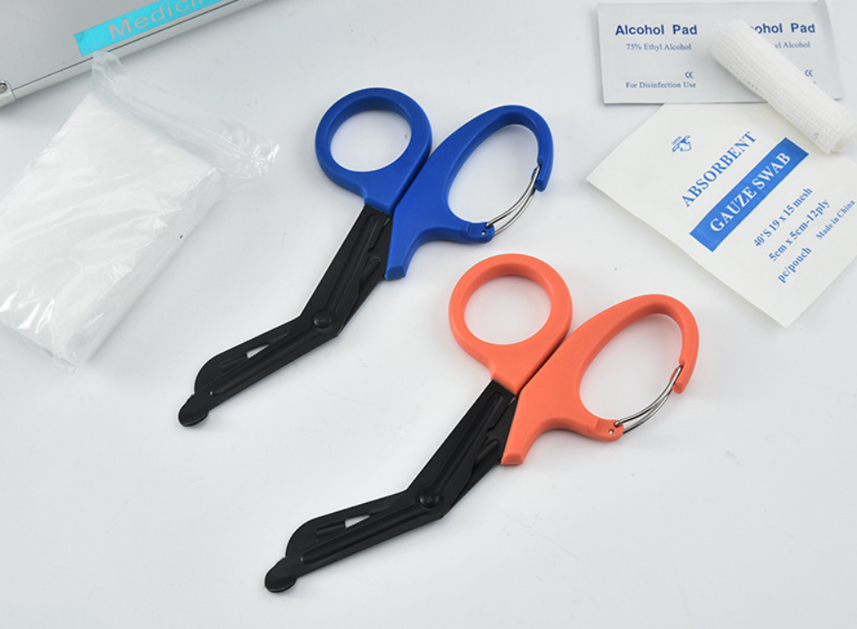Black Coated medical shear scissors pouch Trauma Bandage EMS IFAK Clamp