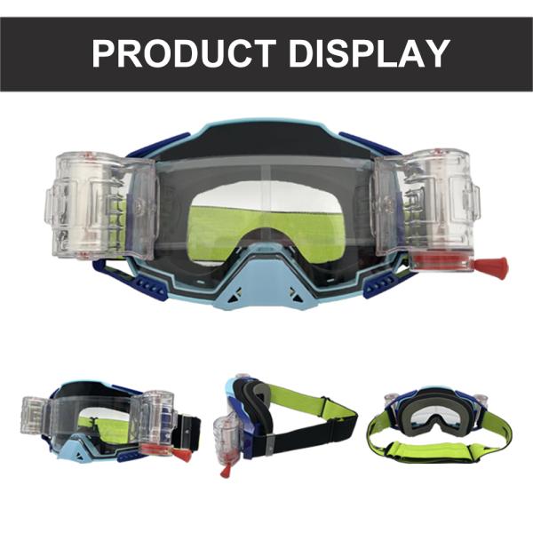 Customized Color Roll Off Motocross Goggles for Windproof and Anti Scratch Performance