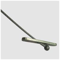 Galvanized Steel PVC Coated Stainless Steel Wire Rope Sling With Snap Hook And Eyelets For Safety Hanger Wire