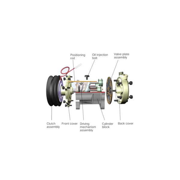 New OEM Auto Air Compressor with Com Fitting Connector Cartridge