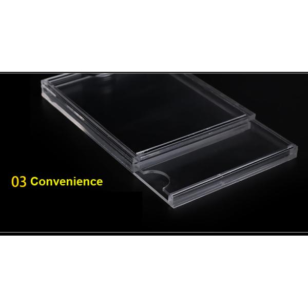 Custom Transparent Plastic Acrylic Sheet Slatwall Brochure Holders Cast Display