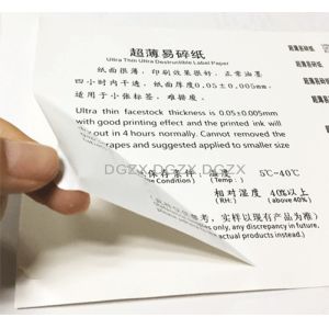 Blank Thin Egg Shell Stickers , Colourful Tamper Evident Stickers