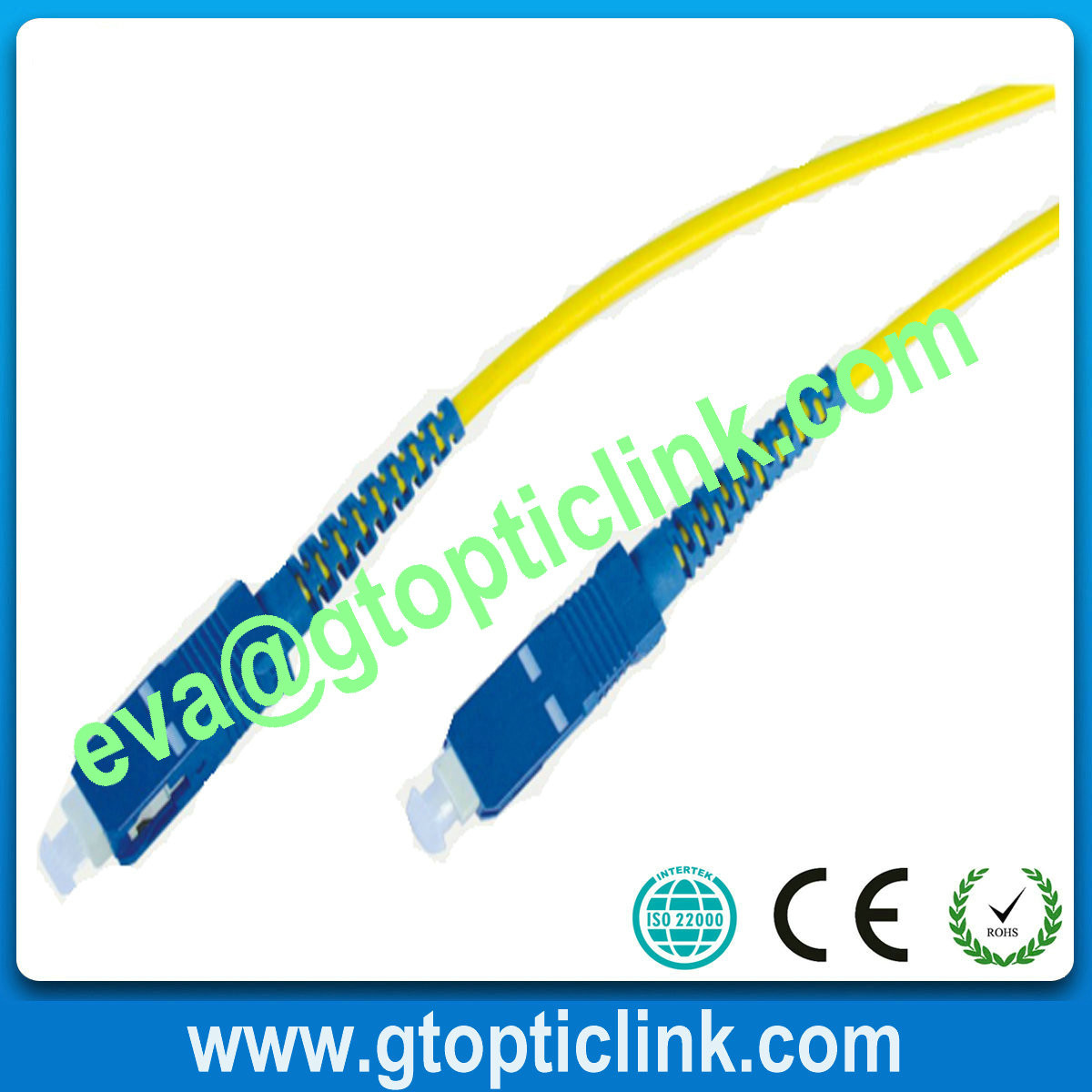 China SC-SC Single Mode Simplex Optical Fiber Jumper on sale