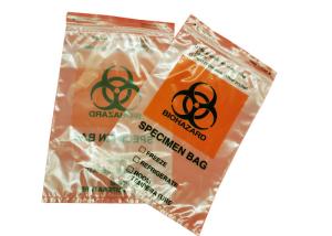 Buy cheap ziplockk Recyclable Reusable Bags Clear LDPE Biohazard Specimen Bags product