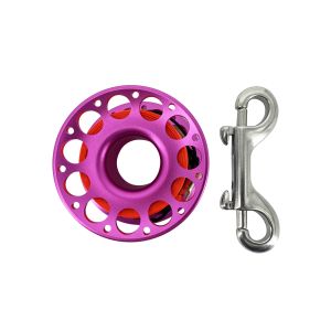 Aluminum finger reel with flat rope and rotatable gravity