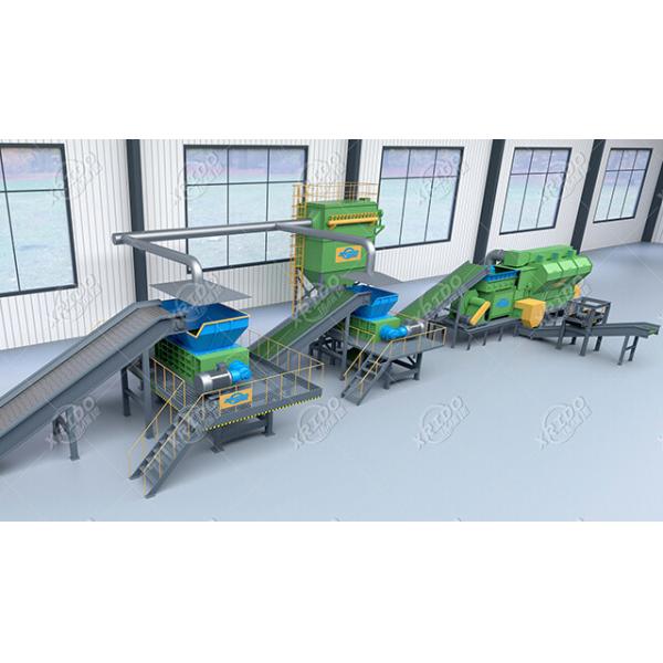Automatic Waste Shredder Machine Industrial Solid Waste Shredder Solid Waste Dispose Plant