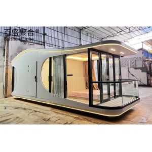 Modern Modular Space Capsule House with Galvanized Steel Frame