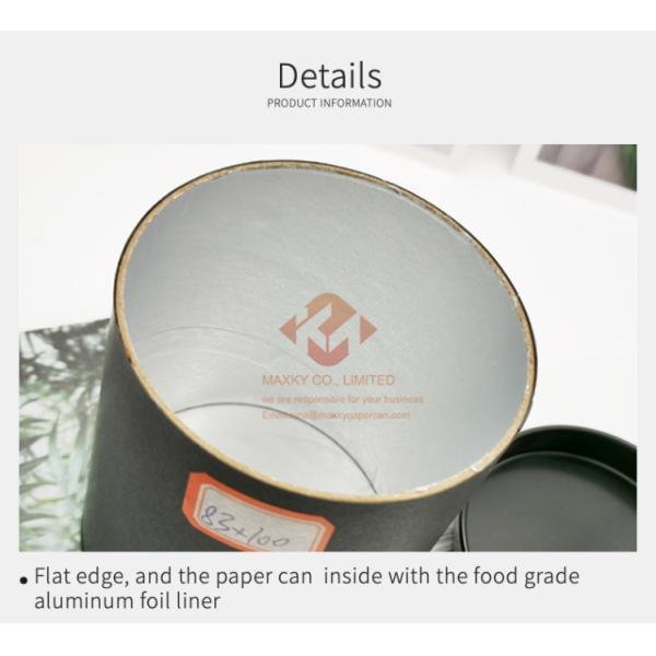 Custom tube packaging Custom Paper Composite Can Recyclable And Biodegradable Fashionable