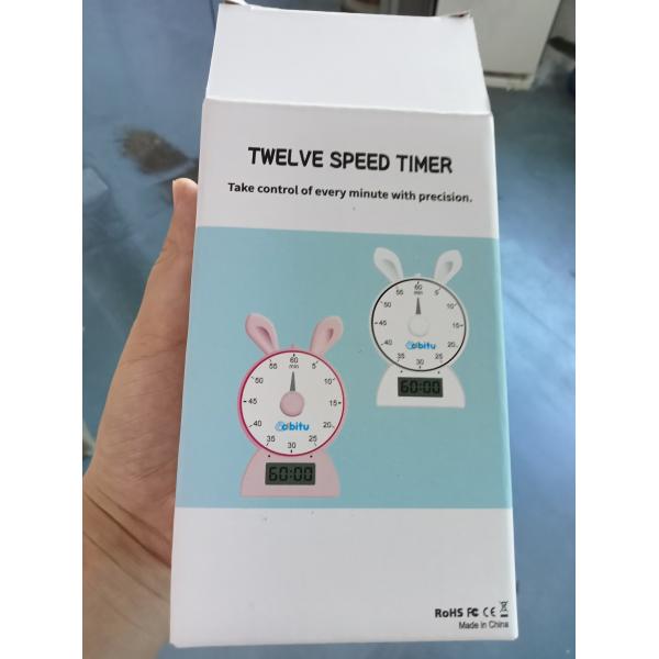 ABS 12speed rabbit digital count down timer for kids