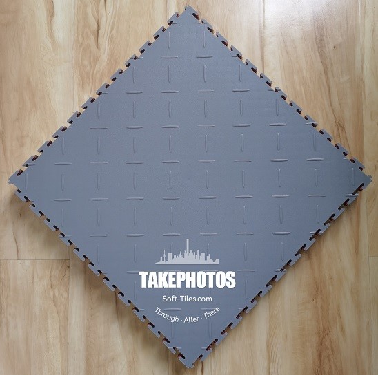 Buy cheap Interlocking Vinyl Floor Tile 500*500mm Checker Plate Surface product