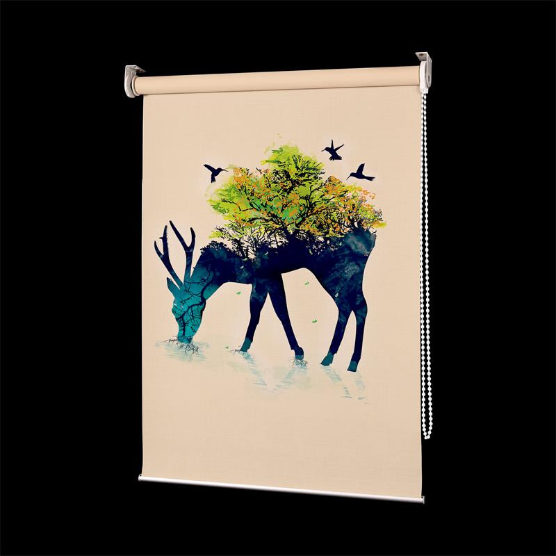Buy cheap Fashion Printed Shutter Custom Curtain 3D Printed Roller Blinds Shutters product