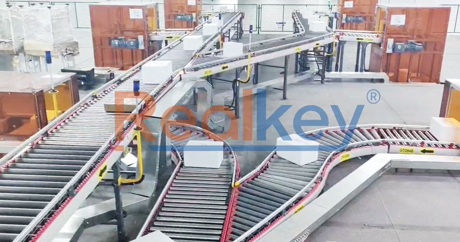 Low Noise Roller Bed Conveyor Carton Roller Conveyor Energy Efficient