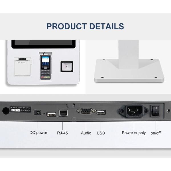 32 Inch Restaurant Electronic Self Ordering Machine Sef - Service Bill Payment Kiosk