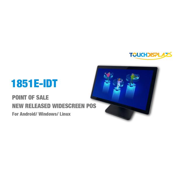 18.5 Inch True Flat Touch Screen PCAP POS Cashier System For Supermarkets