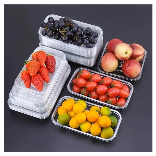 Transparent Plastic Disposable Salad Containers Takeaway Containers With Lids Customized